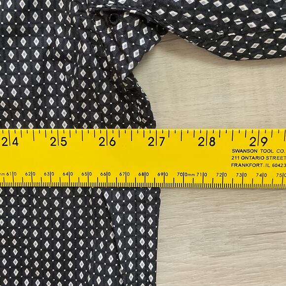 Panhandle Western Diamond Pattern Oxford Dress Shirt Button Front XLarge - Picture 11 of 12